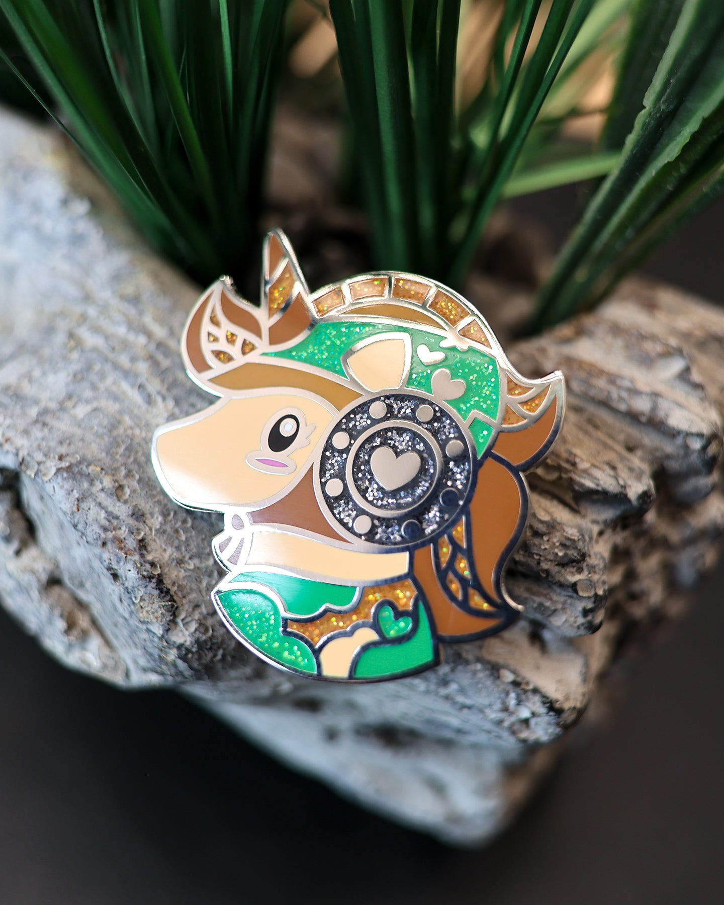 Forest Rebel Unicorn Enamel Lapel Pin