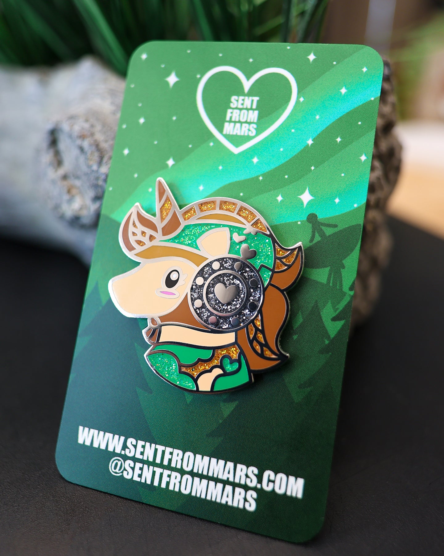 Forest Rebel Unicorn Enamel Lapel Pin