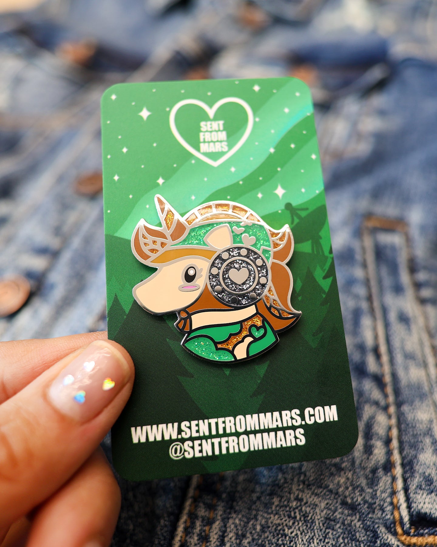 Forest Rebel Unicorn Enamel Lapel Pin