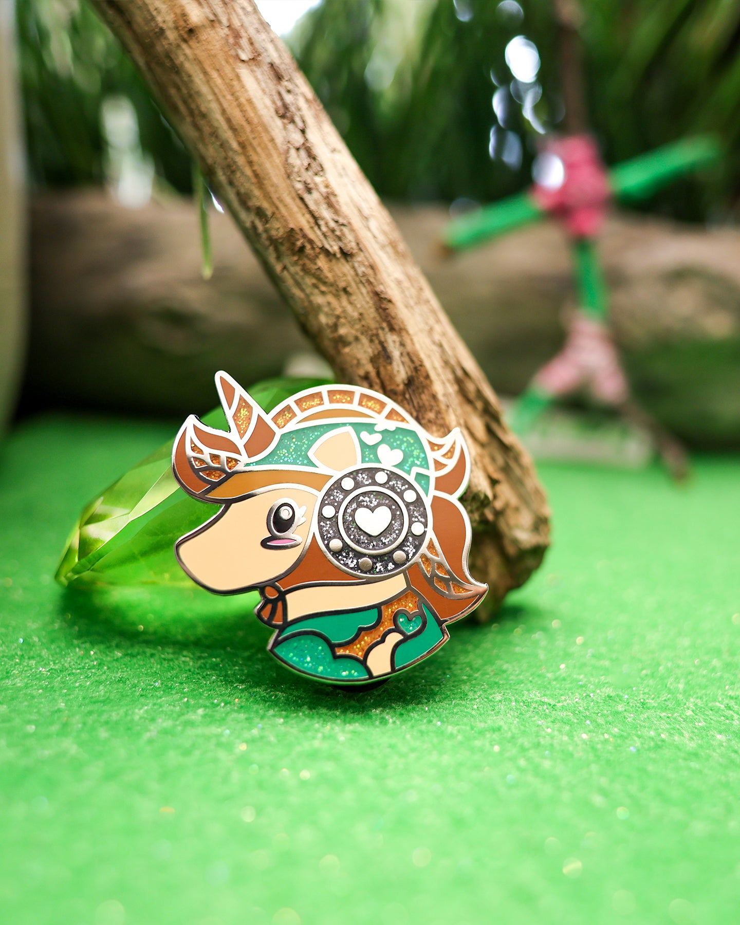 Forest Rebel Unicorn Enamel Lapel Pin