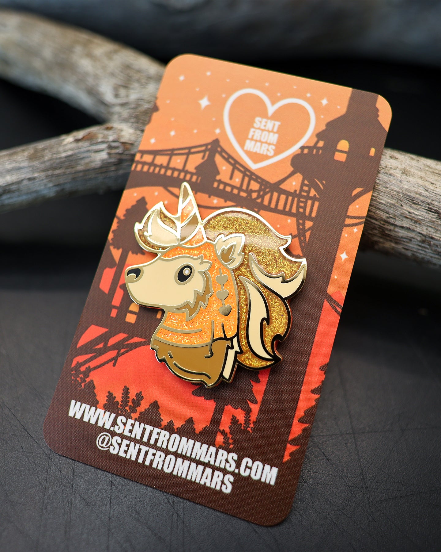 Furriest Friend in the Galaxy Unicorn Enamel Lapel Pin
