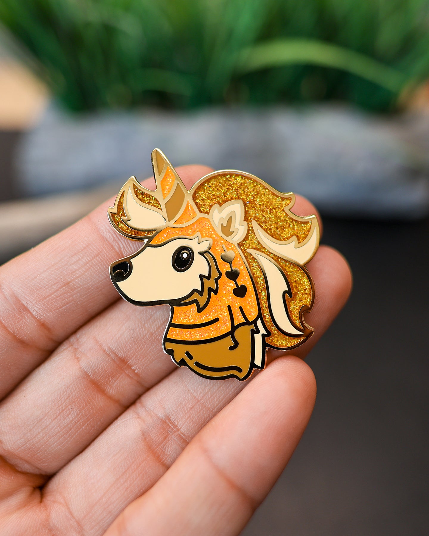 Furriest Friend in the Galaxy Unicorn Enamel Lapel Pin