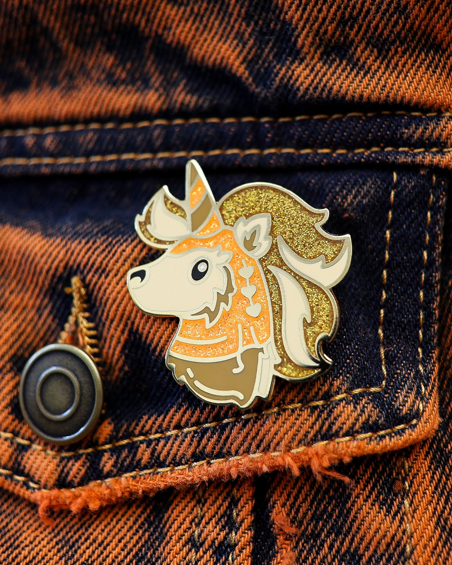 Furriest Friend in the Galaxy Unicorn Enamel Lapel Pin