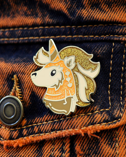 Furriest Friend in the Galaxy Unicorn Enamel Lapel Pin