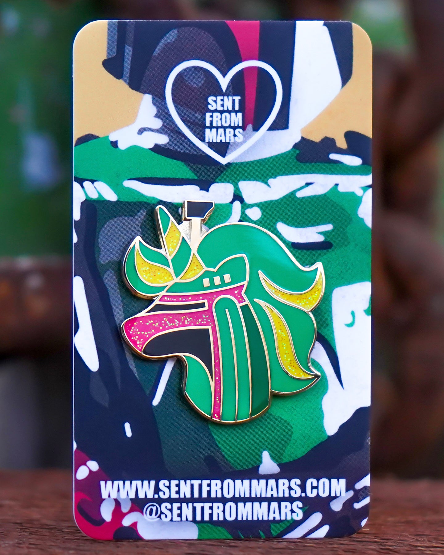 Bounty Hunter Unicorn Enamel Lapel Pin