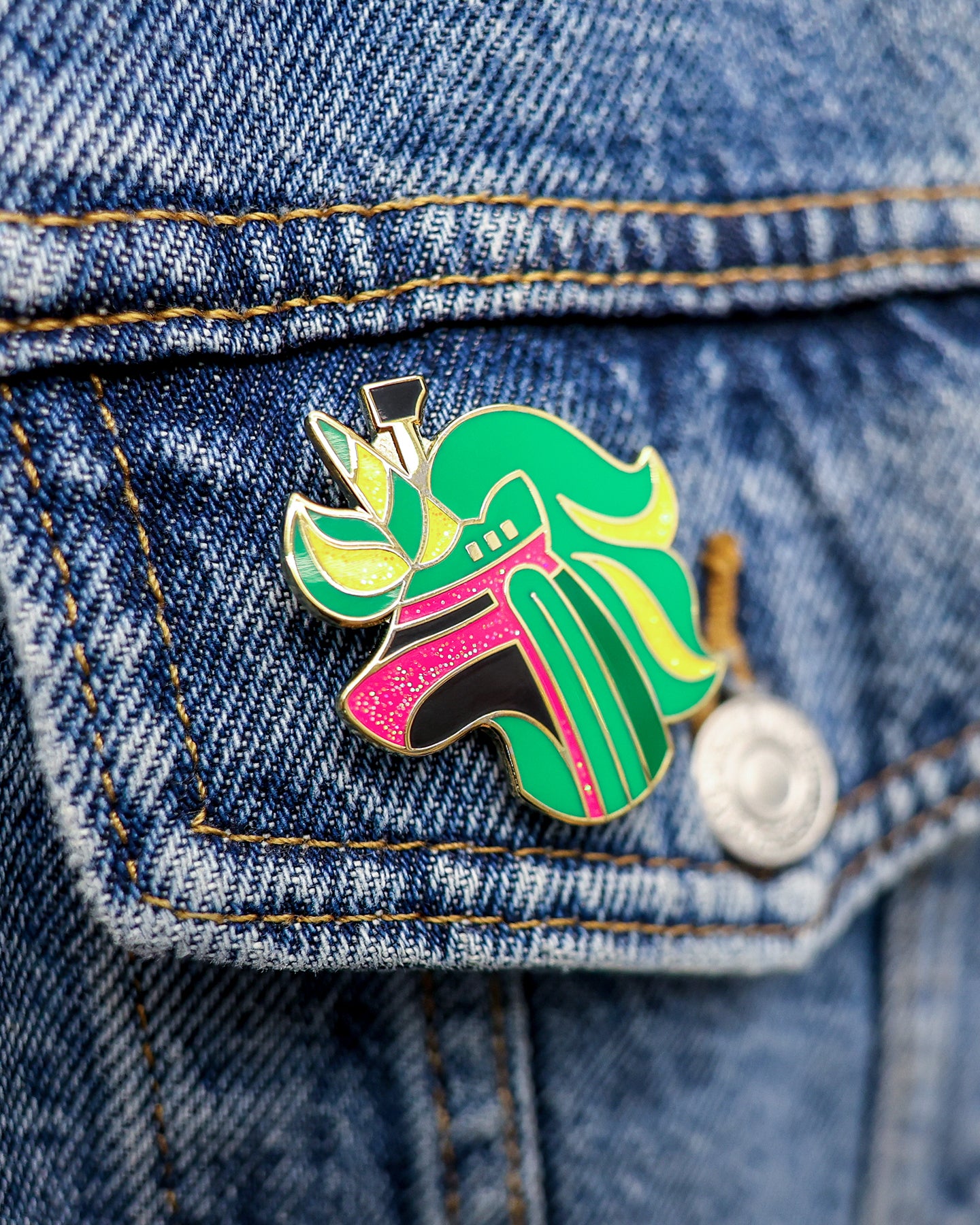 Bounty Hunter Unicorn Enamel Lapel Pin