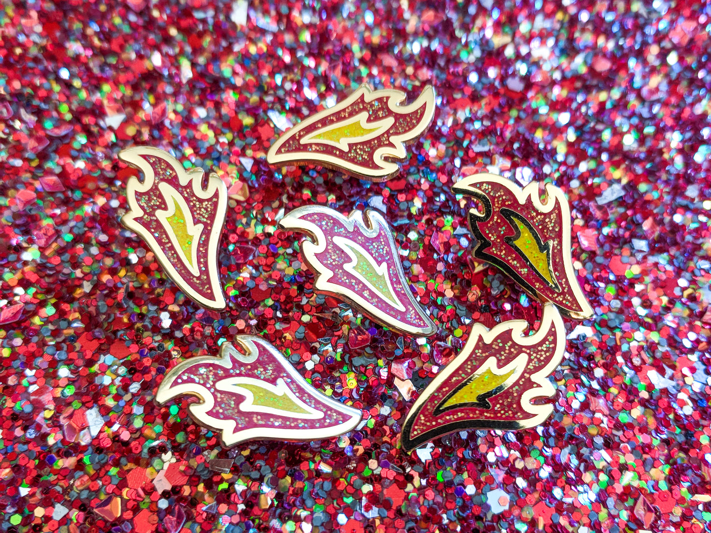 Black Dragon with Flame Lapel Pin
